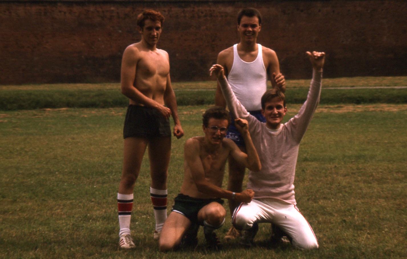 With my missionary companions, Lucca, Italy 1977